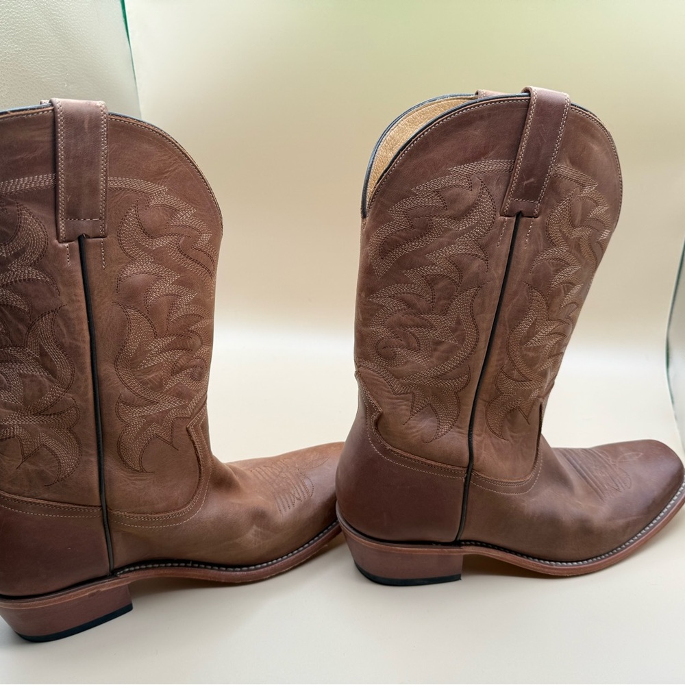 Brown Leather Cowboy Boots